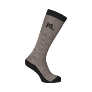 Kingsland Woolmix ridestrømper Brown Iron 38-40